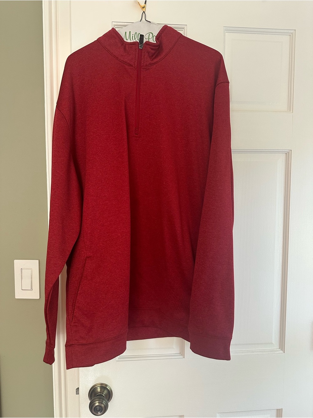 Grand Slam Performance Quarter-Zip in Red